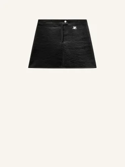 REEDITION VINYL MINI SKIRT
