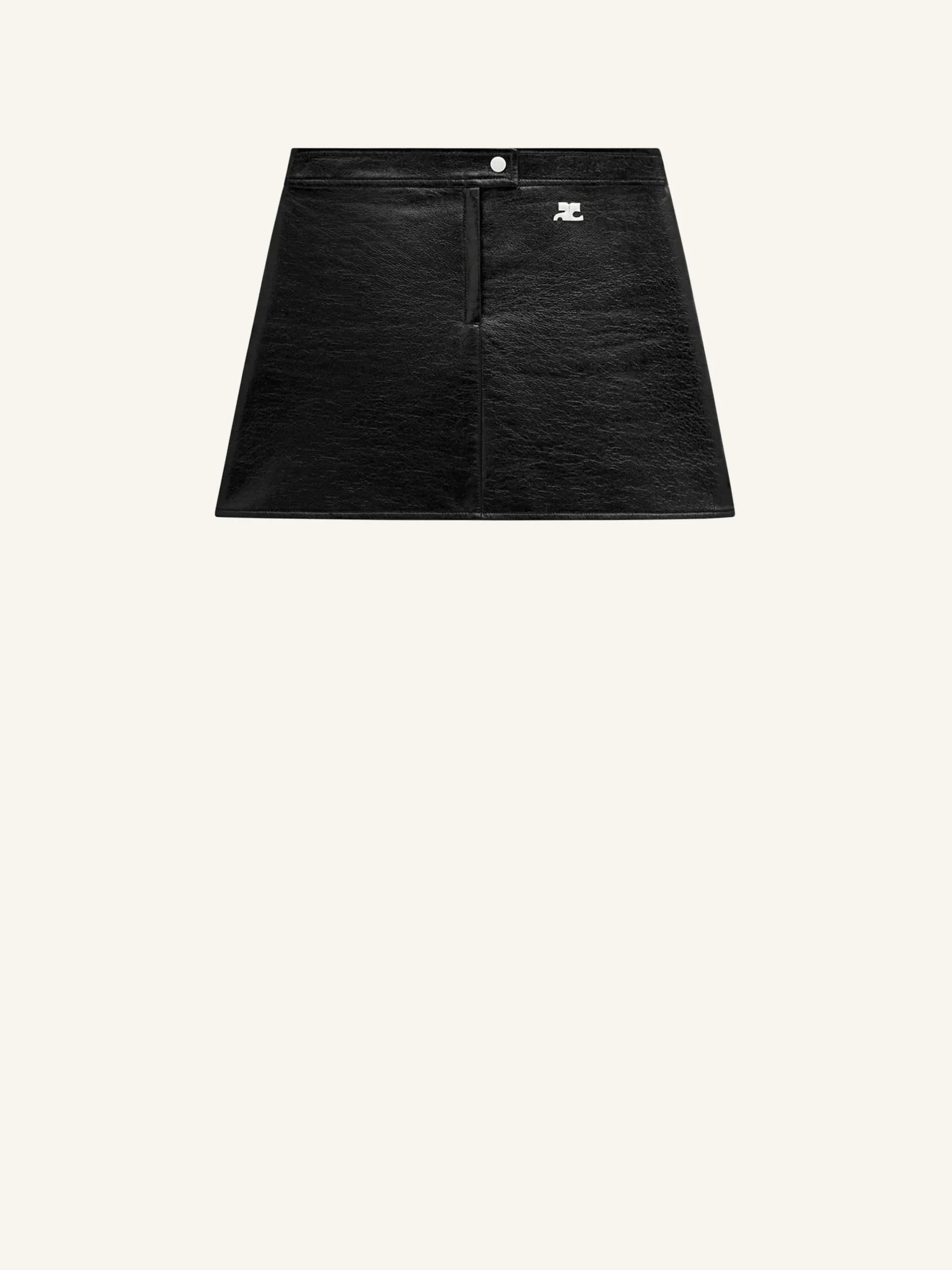 REEDITION VINYL MINI SKIRT