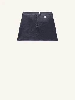 REEDITION VINYL MINI SKIRT