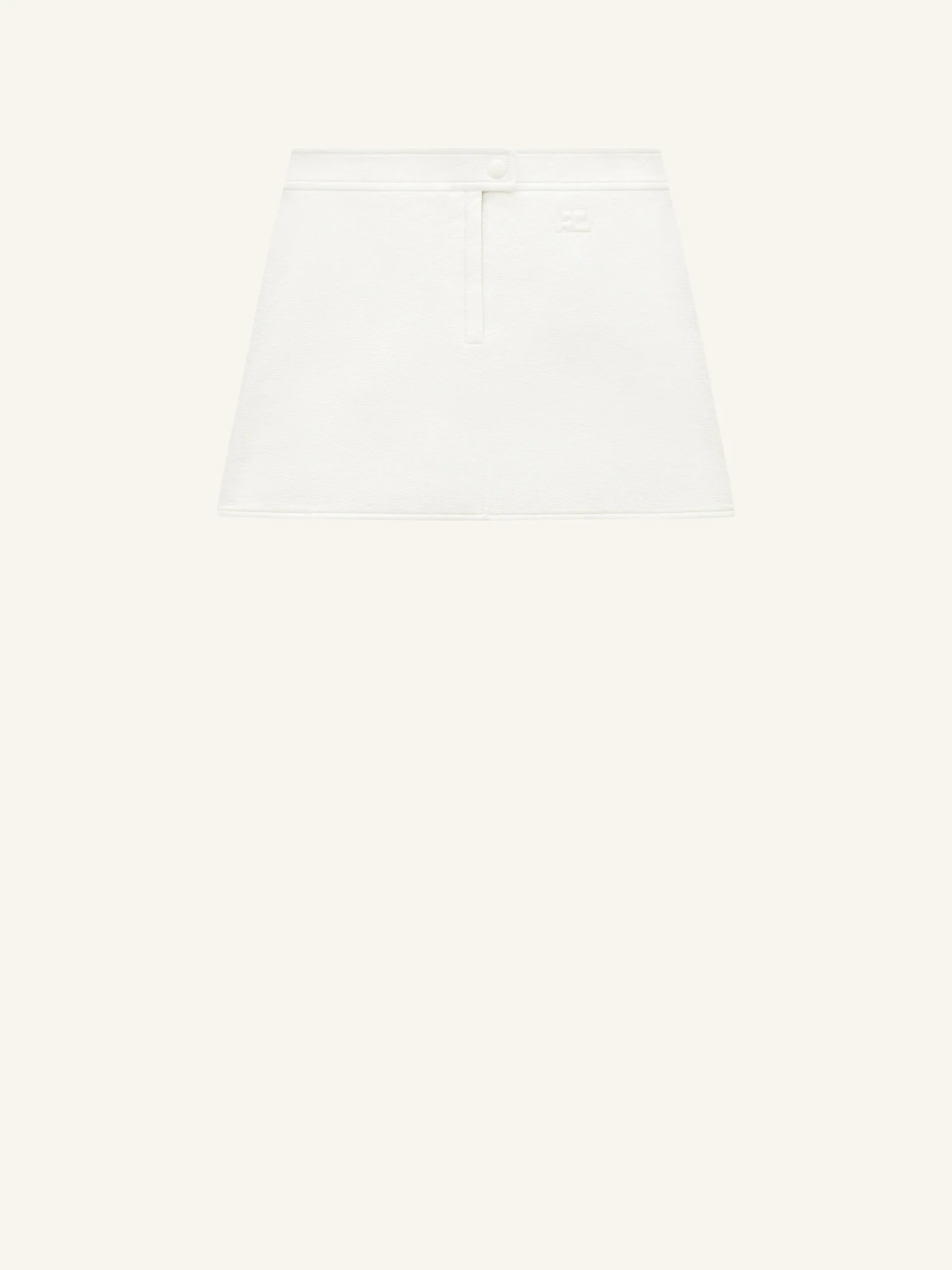 REEDITION VINYL MINI SKIRT