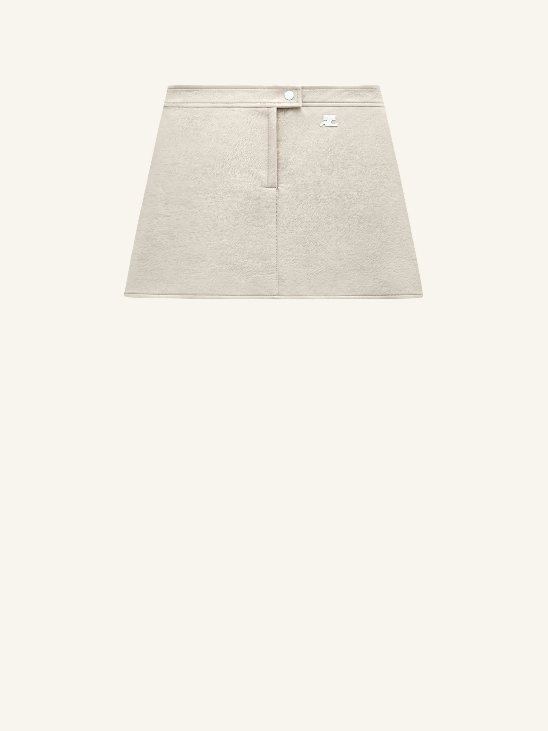 REEDITION VINYL MINI SKIRT