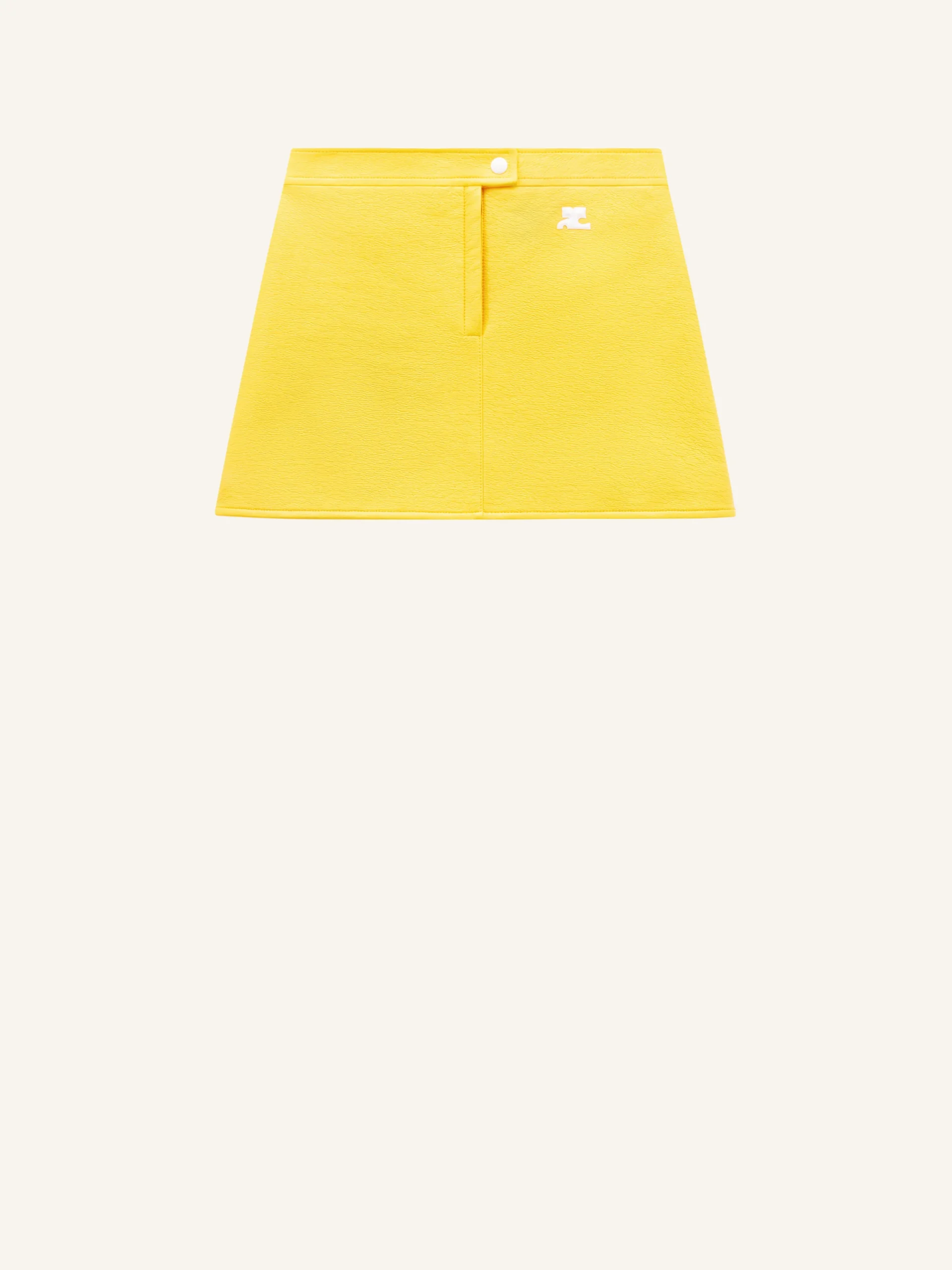 REEDITION VINYL MINI SKIRT