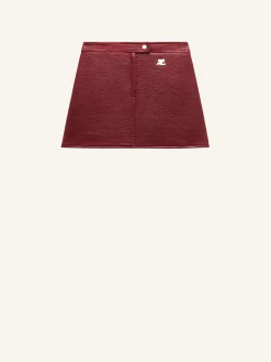 REEDITION VINYL MINI SKIRT
