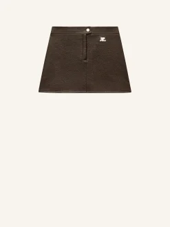 REEDITION VINYL MINI SKIRT