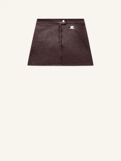 REEDITION VINYL MINI SKIRT