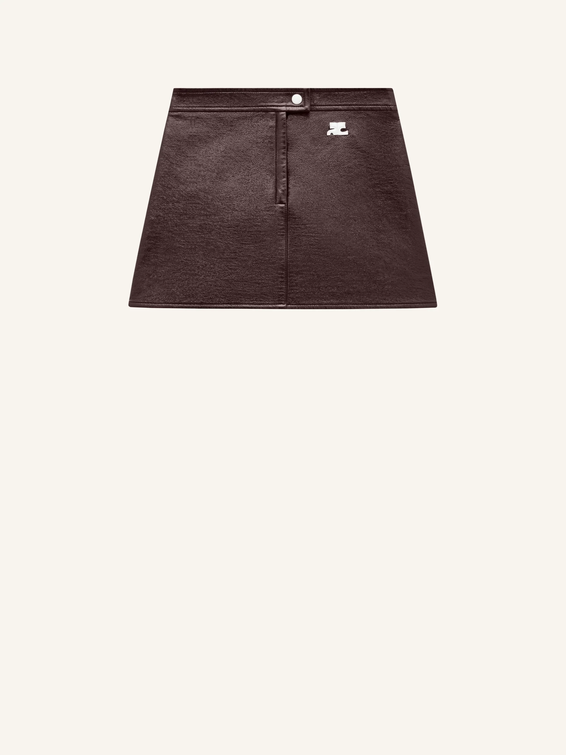REEDITION VINYL MINI SKIRT