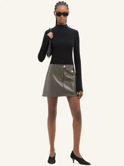 REEDITION VINYL MINI SKIRT