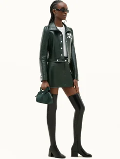 REEDITION VINYL MINI SKIRT