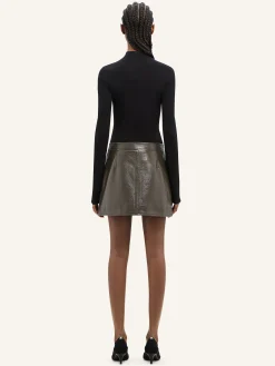 REEDITION VINYL MINI SKIRT