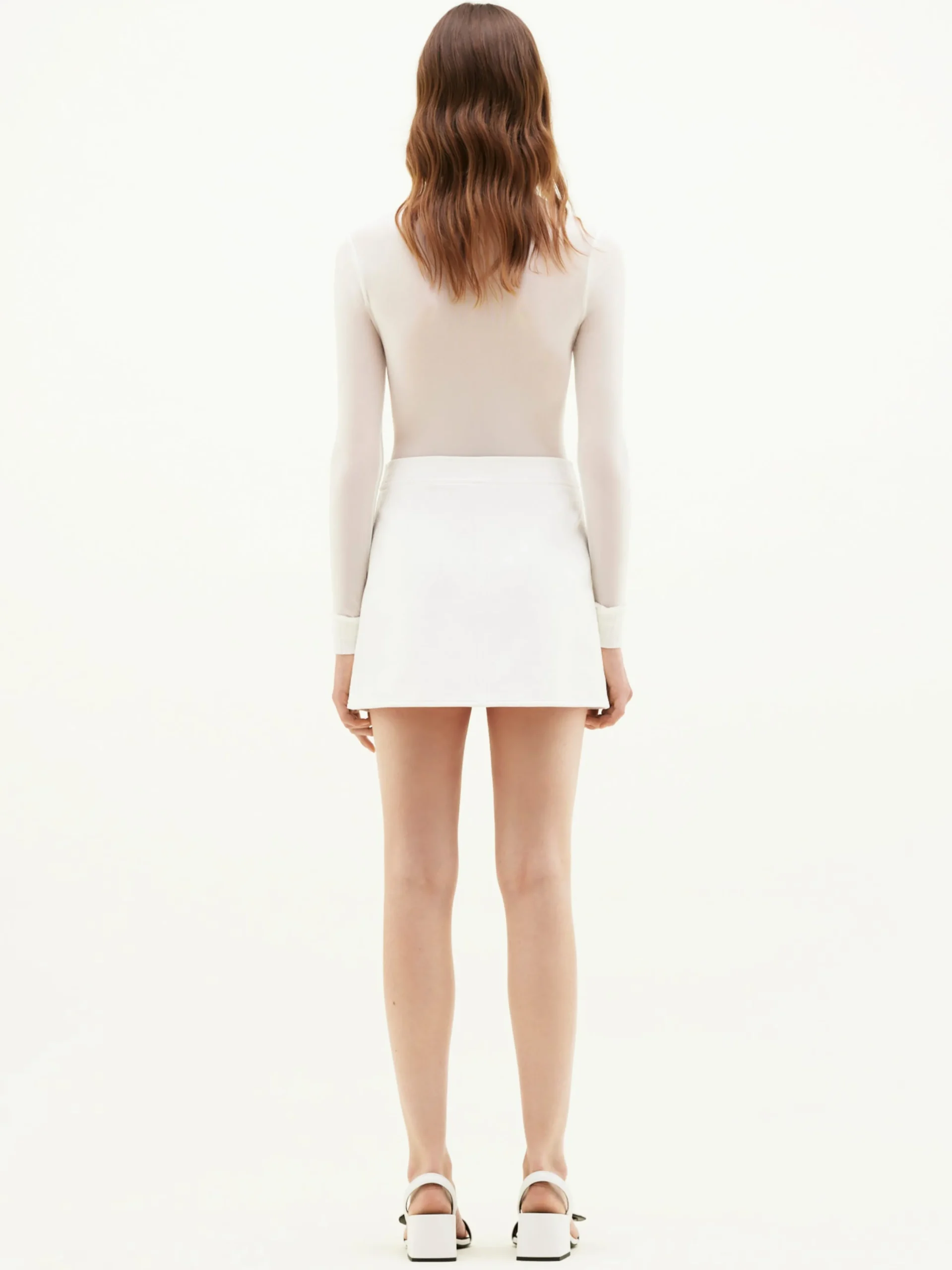 REEDITION VINYL MINI SKIRT