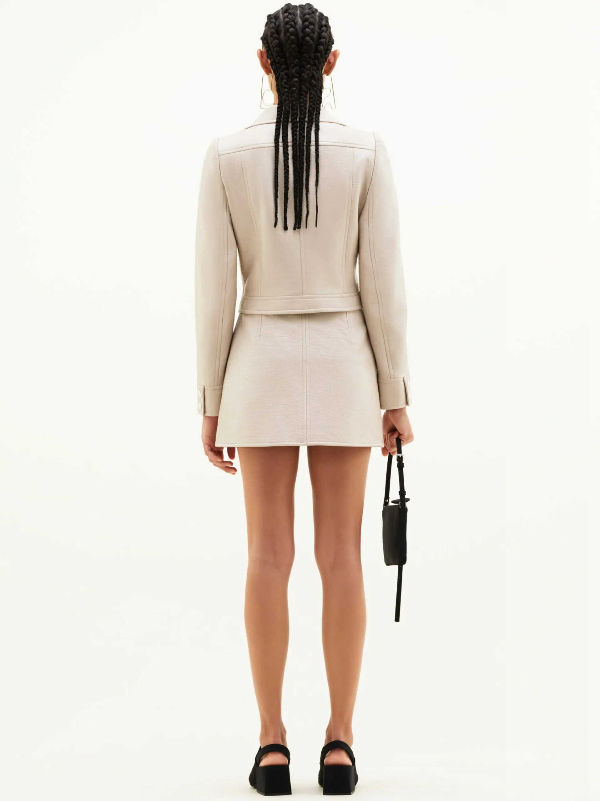REEDITION VINYL MINI SKIRT