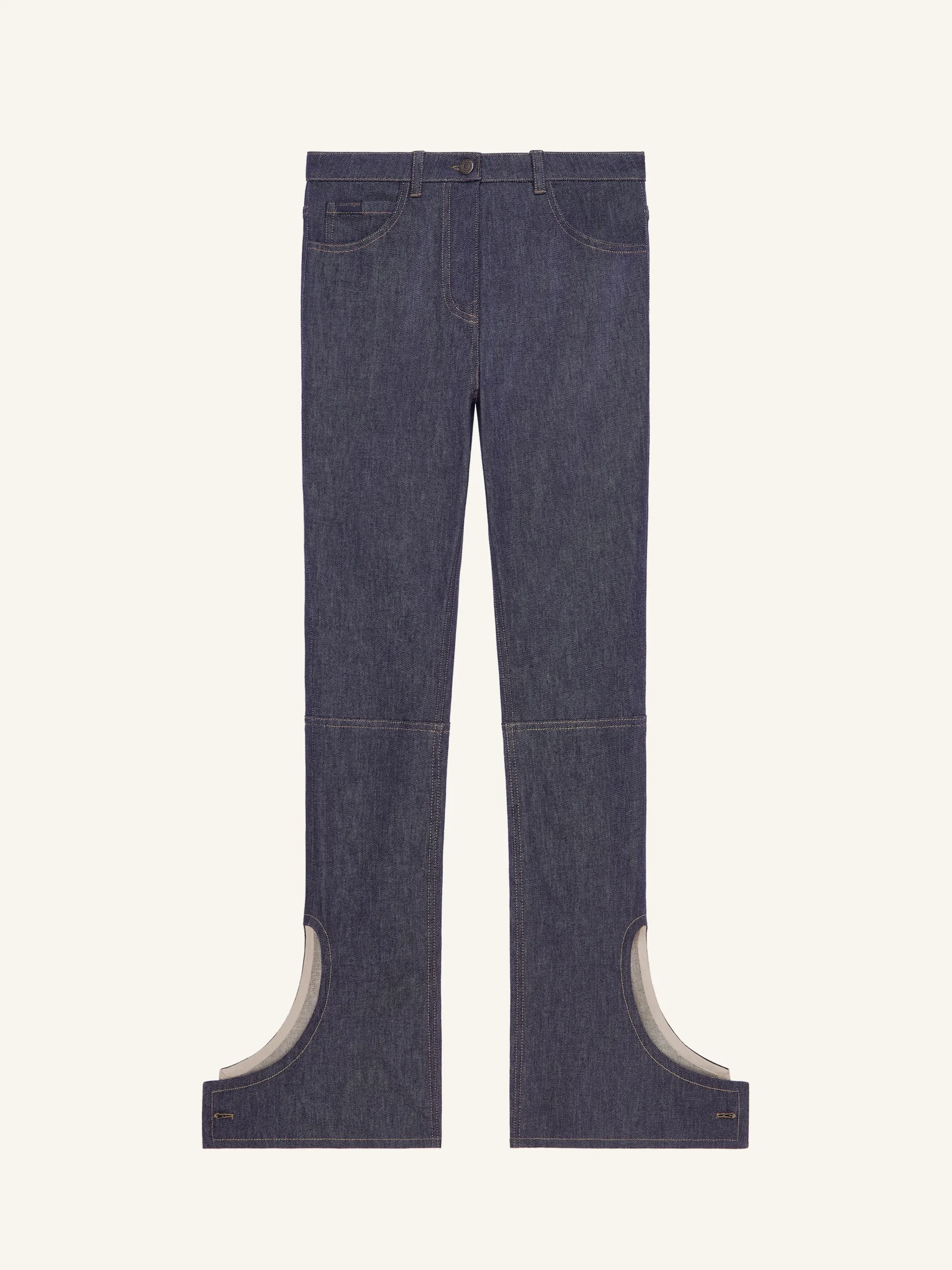 REVERSED DENIM PANTS