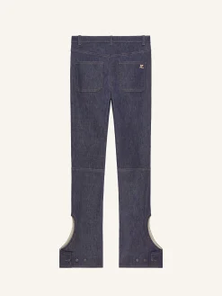 REVERSED DENIM PANTS