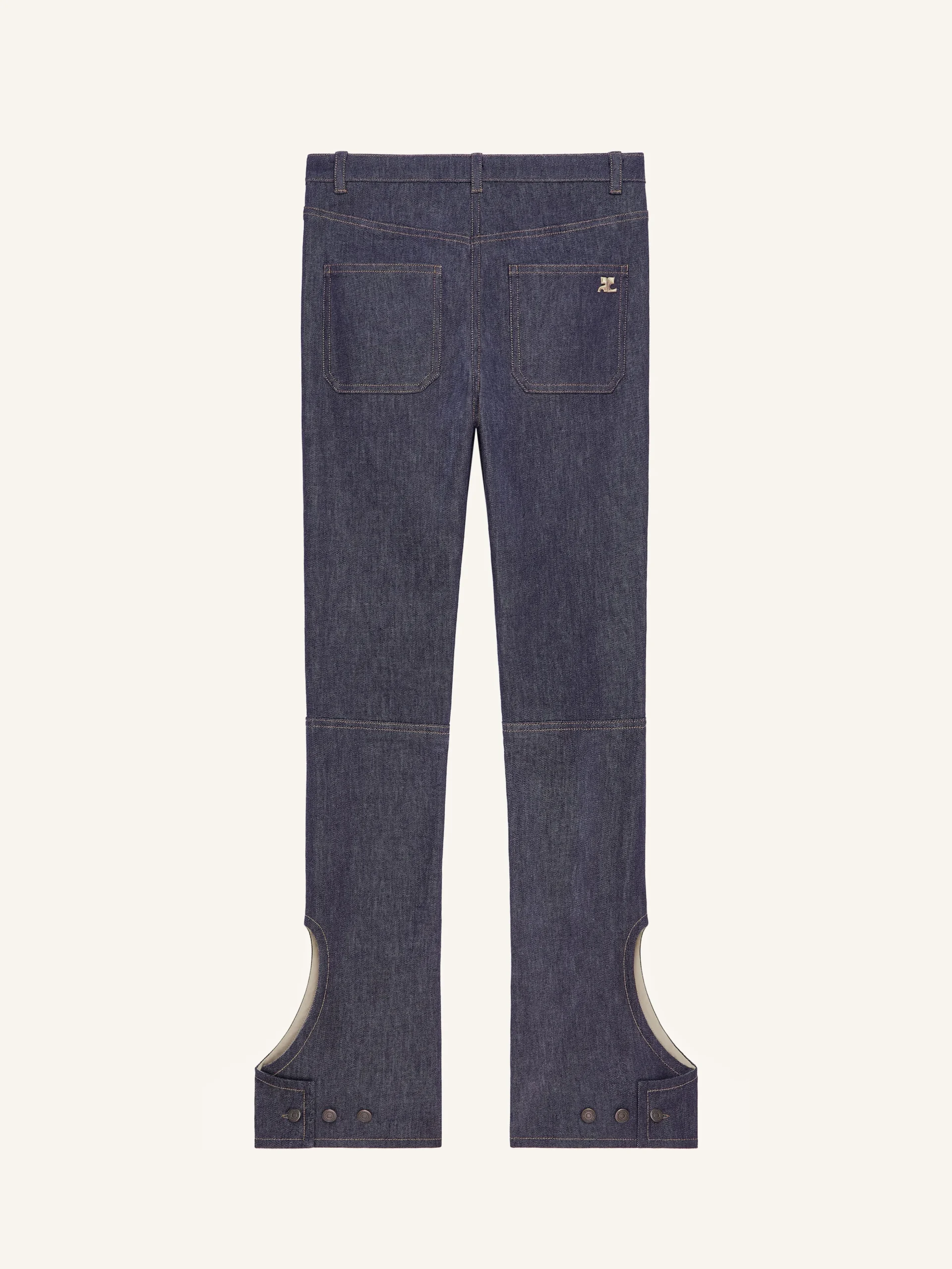 REVERSED DENIM PANTS