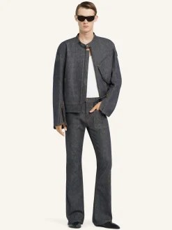 SCUBA DENIM BIKER JACKET