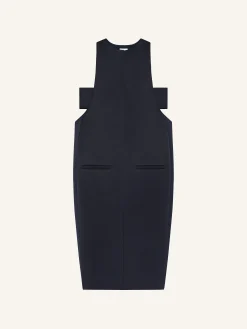 SCUBA HERITAGE SATIN LONG DRESS