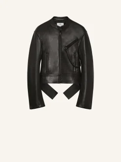SCUBA LEATHER BIKER JACKET