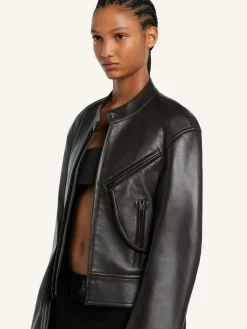 SCUBA LEATHER BIKER JACKET