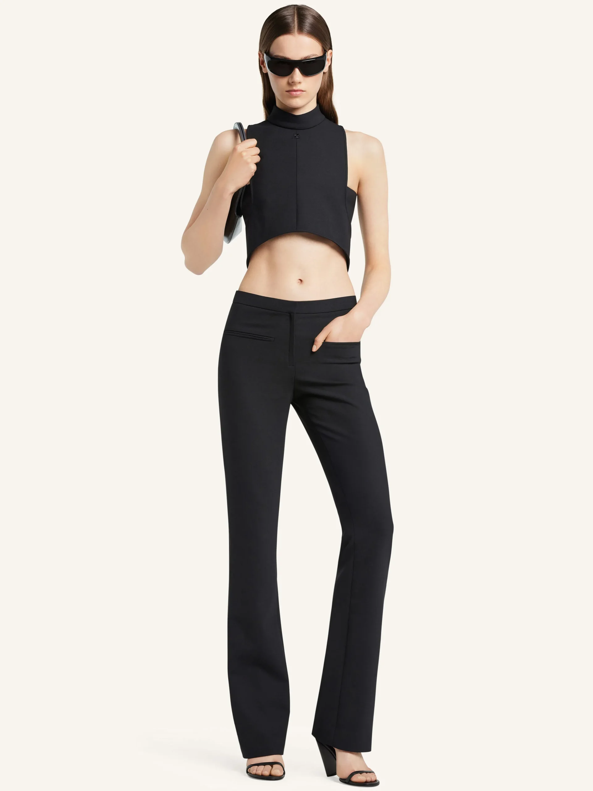 SCUBA MOCKNECK CROPPED TOP