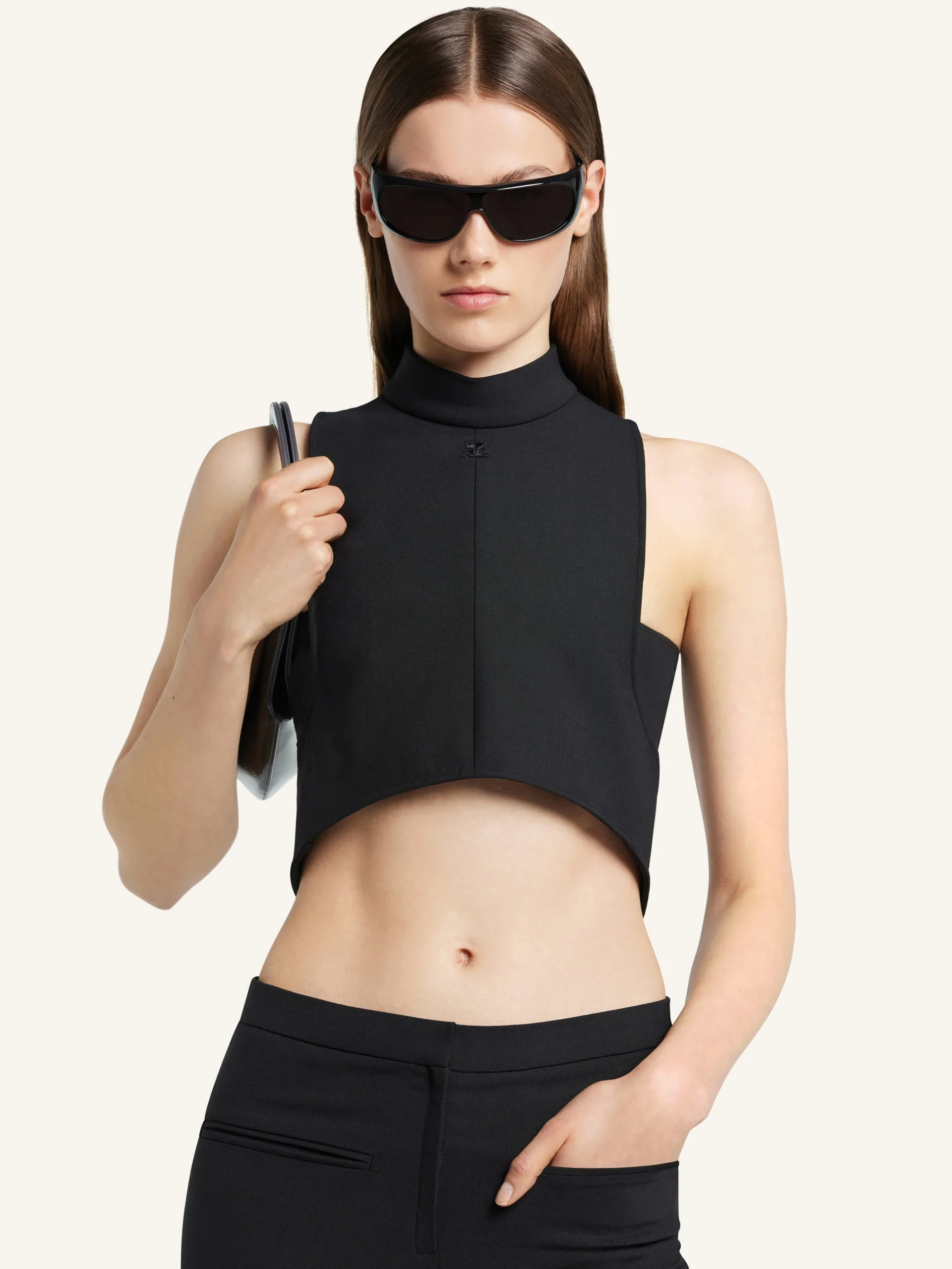 SCUBA MOCKNECK CROPPED TOP