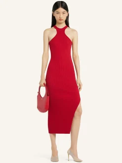 SCUBA RIB KNIT DRESS