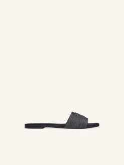 SHADOW DENIM MULES