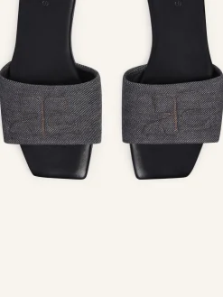 SHADOW DENIM MULES