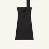 SHORT CUT-OUT SATIN DRESS