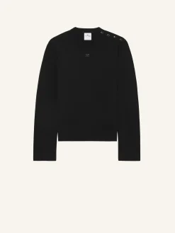 SHOULDER SNAPS SWEATER