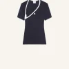 SLASH CONTRAST T-SHIRT