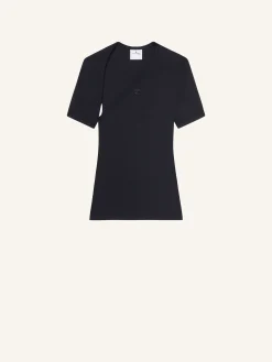 SLASH CONTRAST T-SHIRT