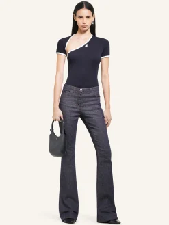 SLASH CONTRAST T-SHIRT