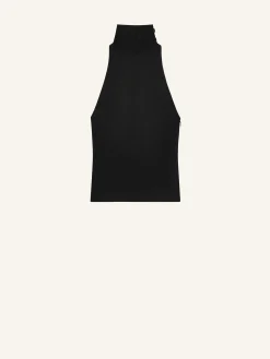 SLEEVELESS SCARF BLOUSE