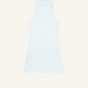 SLEEVELESS TWILL A-LINE DRESS