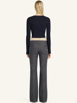 SOLAR CROPPED RIB CARDIGAN
