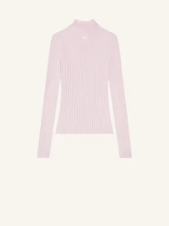 SOLAR LIGHT RIB MOCKNECK SWEATER
