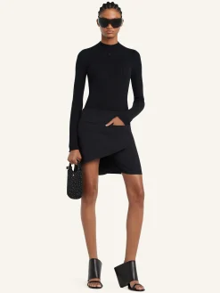 SOLAR LIGHT RIB MOCKNECK SWEATER