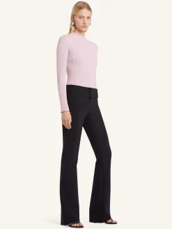 SOLAR LIGHT RIB MOCKNECK SWEATER