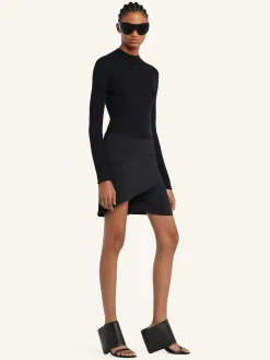 SOLAR LIGHT RIB MOCKNECK SWEATER
