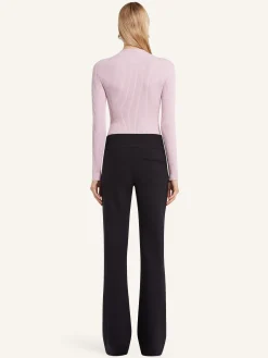 SOLAR LIGHT RIB MOCKNECK SWEATER