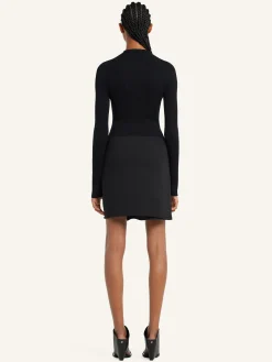 SOLAR LIGHT RIB MOCKNECK SWEATER