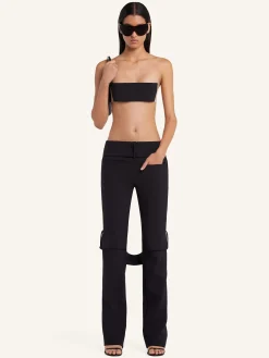 STRAP BOOTCUT PANTS