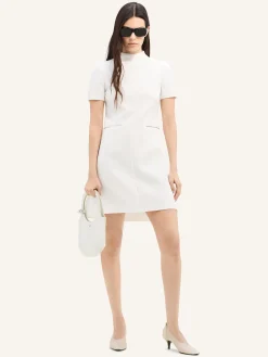 TWILL A-LINE DRESS
