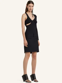 TWIST ASYMMETRICAL JERSEY TOP