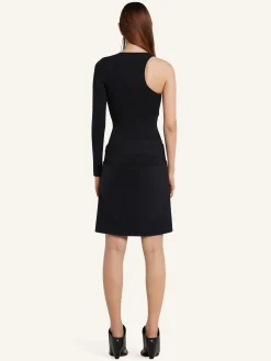 TWIST ASYMMETRICAL JERSEY TOP