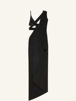 TWIST ASYMMETRICAL LONG DRESS