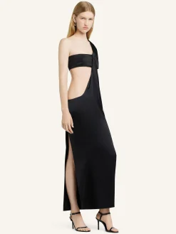 TWIST DRAPED DRESS