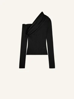 TWIST RIB KNIT SWEATER