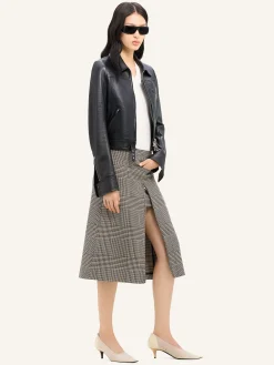 ZIPPED ICONIC LEATHER JACKET