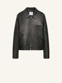 ZIPPED LEATHER JACKET